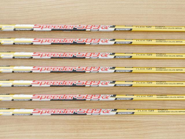 Iron set : Katana : ชุดเหล็ก Katana Sword ATC-589a (หน้าเด้ง) มีเหล็ก 6-Pw,Aw,Sw (7 ชิ้น) ก้านกราไฟต์ Fujikura Speeder 589 Flex SR