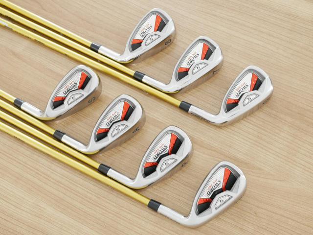 Iron set : Katana : ชุดเหล็ก Katana Sword ATC-589a (หน้าเด้ง) มีเหล็ก 6-Pw,Aw,Sw (7 ชิ้น) ก้านกราไฟต์ Fujikura Speeder 589 Flex SR