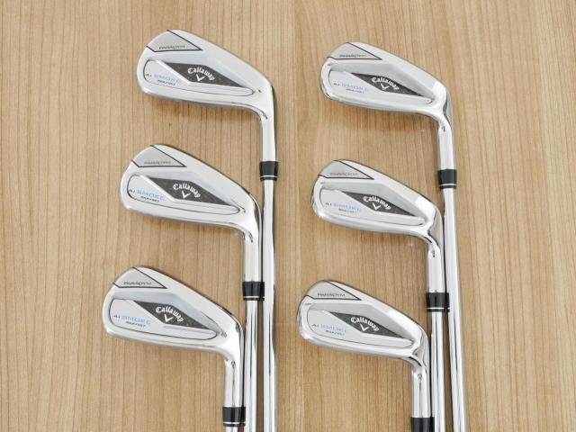 Iron set : Callaway : ชุดเหล็ก Callaway Paradym Ai Smoke Max Fast (ออกปี 2024 ตีง่ายมาก ไกล Japan Spec.) มีเหล็ก 6-Pw,Aw (6 ชิ้น) ก้านเหล็ก NS Pro ZELOS 7 Flex S