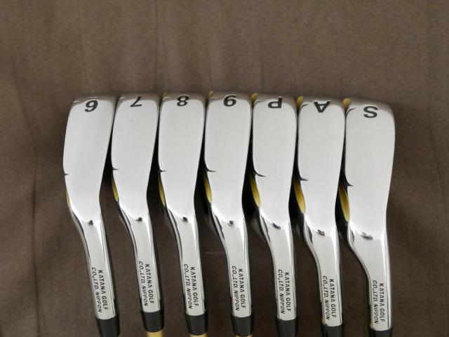 Iron set : Katana : ชุดเหล็ก Katana Sword Sniper 589 (หน้าเด้ง) มีเหล็ก 6-Pw,Aw,Sw (7 ชิ้น) ก้านกราไฟต์ Speeder 589 Flex R