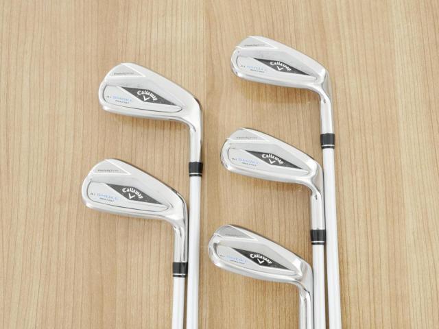 Lady club : All : ชุดเหล็ก Callaway Paradym Ai Smoke Max Fast (ออกปี 2024 ตีง่ายมาก ไกล Japan Spec.) มีเหล็ก 7-Pw,Sw (5 ชิ้น) ก้านกราไฟต์ Mitsubishi ELDIO 40 Flex L