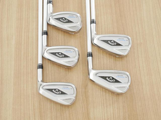 Lady club : All : ชุดเหล็ก Callaway Paradym Ai Smoke Max Fast (ออกปี 2024 ตีง่ายมาก ไกล Japan Spec.) มีเหล็ก 7-Pw,Sw (5 ชิ้น) ก้านกราไฟต์ Mitsubishi ELDIO 40 Flex L