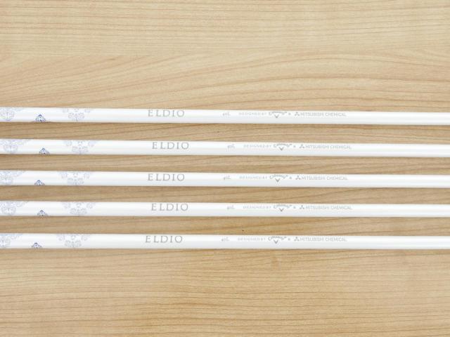 Lady club : All : ชุดเหล็ก Callaway Paradym Ai Smoke Max Fast (ออกปี 2024 ตีง่ายมาก ไกล Japan Spec.) มีเหล็ก 7-Pw,Sw (5 ชิ้น) ก้านกราไฟต์ Mitsubishi ELDIO 40 Flex L