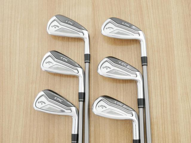Iron set : Callaway : ชุดเหล็ก Callaway EPIC Forged Star (รุ่นท้อปสุด ปี 2020 ตีไกลกว่าปกติ 2 เบอร์) มีเหล็ก 6-Pw,Aw (6 ชิ้น) ก้านกราไฟต์ Fujikura Speeder Evolution Flex R
