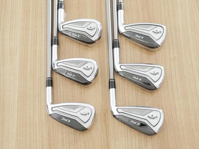 Iron set : Callaway : ชุดเหล็ก Callaway EPIC Forged Star (รุ่นท้อปสุด ปี 2020 ตีไกลกว่าปกติ 2 เบอร์) มีเหล็ก 6-Pw,Aw (6 ชิ้น) ก้านกราไฟต์ Fujikura Speeder Evolution Flex R