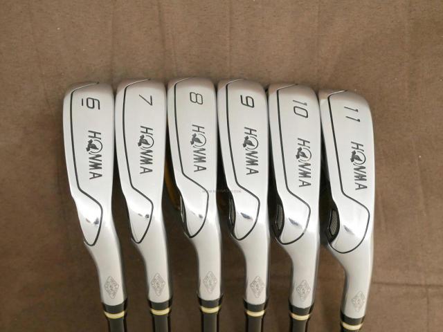 Iron set : Honma : **ก้าน 3 ดาว** ชุดเหล็ก Honma Beres IS-01 (หน้าเด้ง Maraging) มีเหล็ก 6-11 (6 ชิ้น เทียบเท่า 5-Pw) ก้าน ARMRQ 6 Proto (49) Flex SR (3 ดาว)