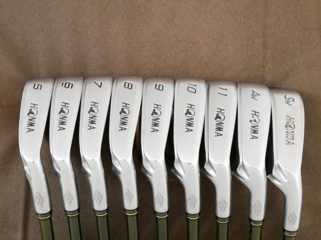 Iron set : Honma : **ก้าน 3 ดาว** Honma Beres MG703 (หน้าเด้ง) มีเหล็ก 5-11,Aw,Sw (9 ชิ้น เทียบเท่า 4-Pw,Aw,Sw) ก้าน ARMRQ UD49 Flex R (3 ดาว)