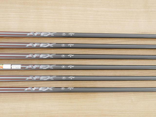 Iron set : Callaway : ชุดเหล็ก Callaway APEX Forged มีเหล็ก 5-Pw (6 ชิ้น) ก้านกราไฟต์ Flex R