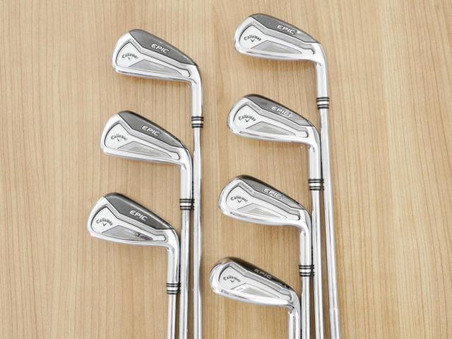Iron set : Callaway : ชุดเหล็ก Callaway EPIC Forged Star (รุ่นท้อปสุด ปี 2020 ตีไกลกว่าปกติ 2 เบอร์) มีเหล็ก 6-Pw,Aw,Sw (7 ชิ้น) ก้านเหล็ก NS Pro 950 Flex S