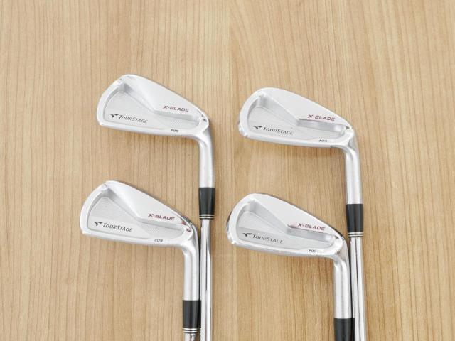 Iron set : Tourstage : ชุดเหล็ก Tourstage X-Blade 709cb (Forged) มีเหล็ก 7-Pw (4 ชิ้น) ก้านเหล็ก Dynamic Gold S200