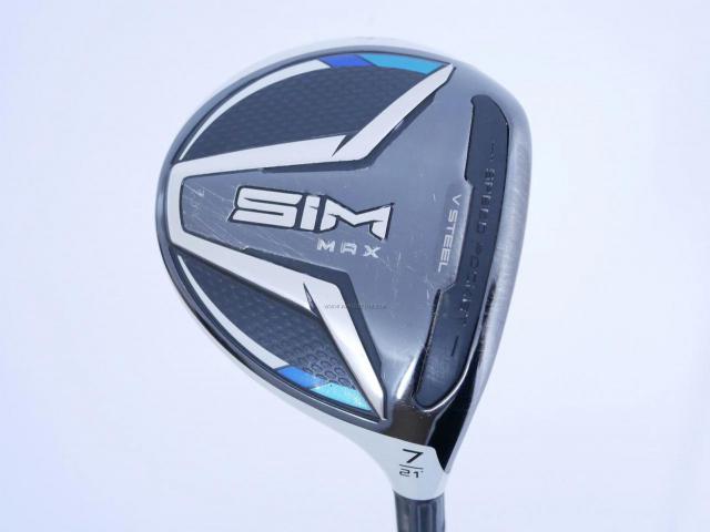 Fairway Wood : Taylormade : หัวไม้ 7 Taylormade Sim Max (ปี 2020) Loft 21 ก้าน Mitsubishi TENSEI TM50 Flex R