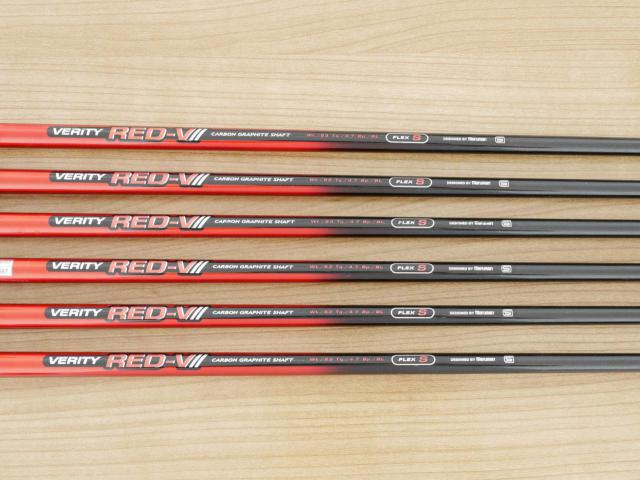 Iron set : Maruman : ชุดเหล็ก Maruman Red-V II (ใบใหญ่ ตีง่าย ไกล) มีเหล็ก 5-Pw (6 ชิ้น) ก้านกราไฟต์ Flex S