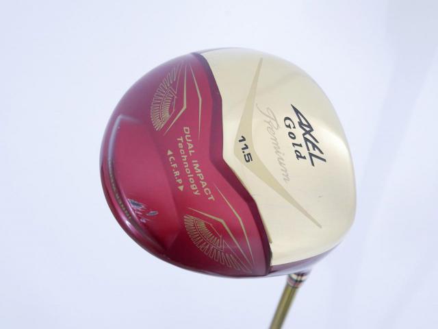 Driver : Tsuruya : ไดรเวอร์ Tsuruya AXEL Gold Premium IV (รุ่นปี 2021 ตัวท๊อป หน้าเด้งสุดๆ COR 0.87 ของใหม่ 4 หมื่น) Loft 11.5 Flex R
