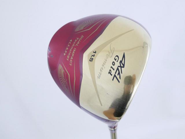 Driver : Tsuruya : ไดรเวอร์ Tsuruya AXEL Gold Premium IV (รุ่นปี 2021 ตัวท๊อป หน้าเด้งสุดๆ COR 0.87 ของใหม่ 4 หมื่น) Loft 11.5 Flex R