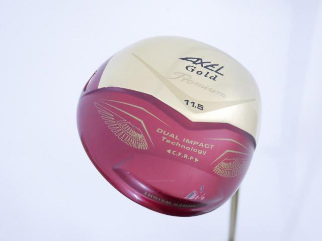 Driver : Tsuruya : ไดรเวอร์ Tsuruya AXEL Gold Premium IV (รุ่นปี 2021 ตัวท๊อป หน้าเด้งสุดๆ COR 0.87 ของใหม่ 4 หมื่น) Loft 11.5 Flex R