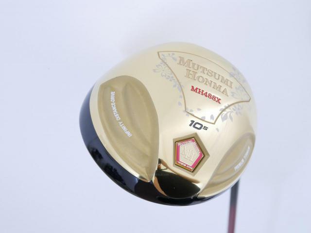 Driver : Other Brand : ไดรเวอร์ Mutsumi Honma MH488X (หัวขนาด 488cc. หน้าเด้งเกินกฏ) Loft 10.5 Flex SR
