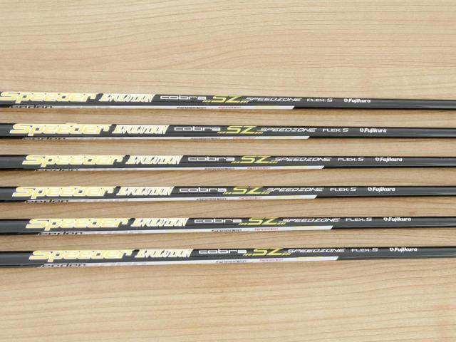 Iron set : Other Brand : ชุดเหล็ก Cobra Speedzone SZ (ใบใหญ่ ตีง่าย) มีเหล็ก 5-Pw (6 ชิ้น) ก้านกราไฟต์ Fujikura Speeder Evolution Flex S