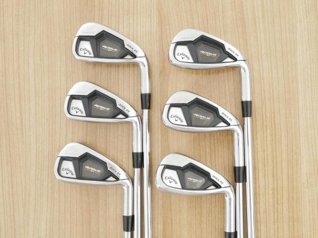 Iron set : Callaway : ชุดเหล็ก Callaway Rogue ST Max OS (ออกปี 2022 ตีง่ายสุดๆ ไกลสุดๆ) มีเหล็ก 5-Pw (6 ชิ้น) ก้านเหล็ก Flex S