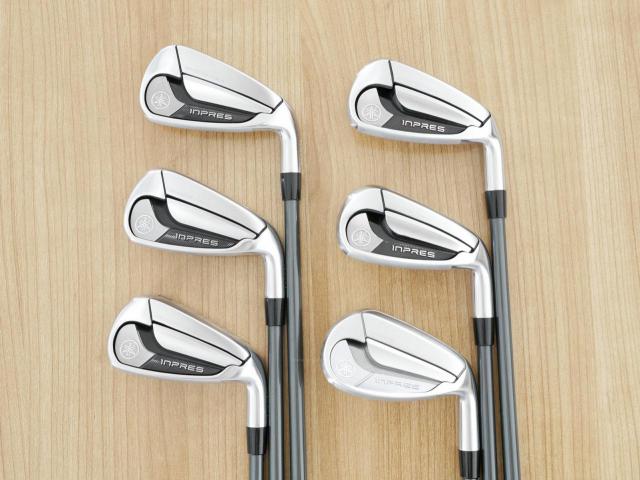 Iron set : Yamaha : ชุดเหล็ก Yamaha Inpres DriveStar Type D (รุ่นล่าสุด ออกปี 2024 ตีไกลที่สุด ไกลกว่าเหล็กทั่วไป 2 เบอร์ หน้าเด้งมากๆ) มีเหล็ก 6-Pw,Aw (6 ชิ้น) ก้านกราไฟต์ Fujikura Speeder NX M-425i Flex R