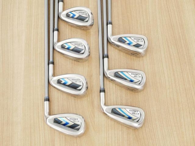 Iron set : XXIO : ชุดเหล็ก XXIO Cross 2 (ออกปี 2021 ตีไกลที่สุดของที่สุดจาก XXIO หน้าเด้งสุดๆ) มีเหล็ก 7-Pw,Aw,Dw,Sw (7 ชิ้น ตีไกลกว่าปกติ 2 เบอร์) ก้านกราไฟต์ MH-2000 Flex S