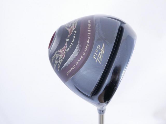 Driver : Tsuruya : ไดรเวอร์ Tsuruya AXEL Gold Premium II (รุ่นปี 2017 ตัวท๊อป หน้าเด้งสุดๆ COR 0.86 ของใหม่ 4 หมื่น) Loft 10.5 Flex R