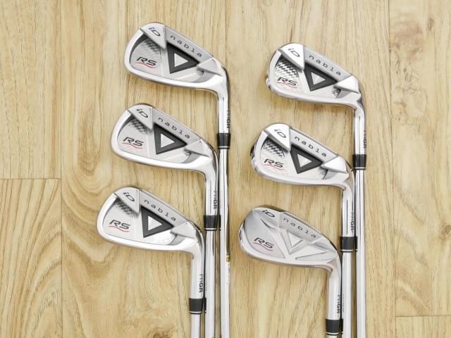 Iron set : PRGR : ชุดเหล็ก PRGR ID Nabla RS Titan Face (หน้าเด้ง ตีไกล) มีเหล็ก 5-Pw (6 ชิ้น) ก้านเหล็ก NS Pro 85 Flex SR