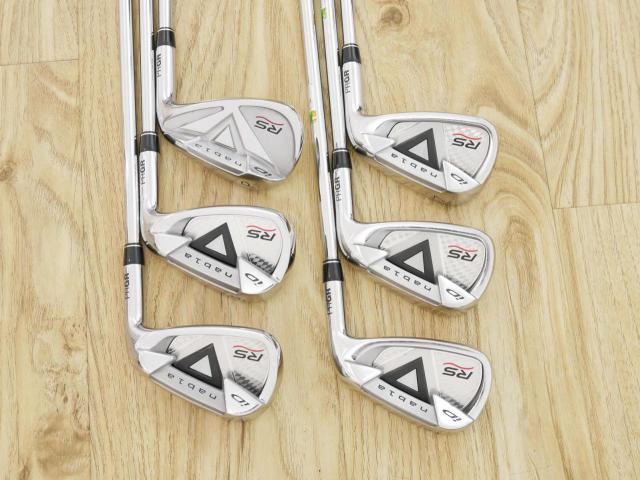 Iron set : PRGR : ชุดเหล็ก PRGR ID Nabla RS Titan Face (หน้าเด้ง ตีไกล) มีเหล็ก 5-Pw (6 ชิ้น) ก้านเหล็ก NS Pro 85 Flex SR