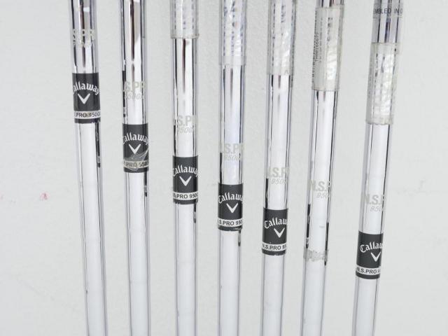 Iron set : Callaway : ชุดเหล็ก Callaway X Hot Pro มีเหล็ก 5-Pw,Sw (7 ชิ้น) ก้านเหล็ก NS Pro 950 Flex S