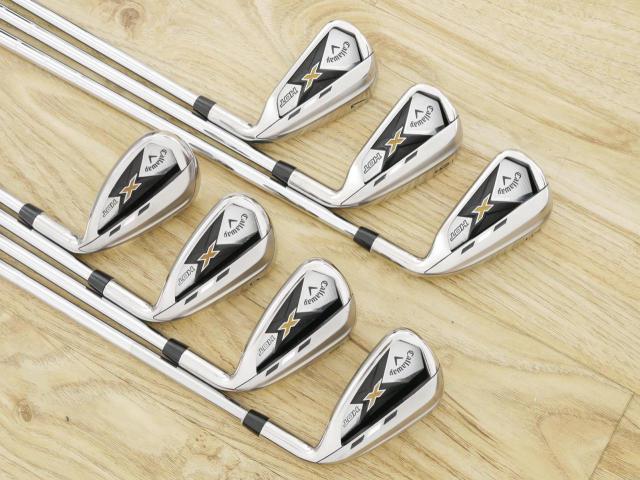 Iron set : Callaway : ชุดเหล็ก Callaway X Hot Pro มีเหล็ก 5-Pw,Sw (7 ชิ้น) ก้านเหล็ก NS Pro 950 Flex S
