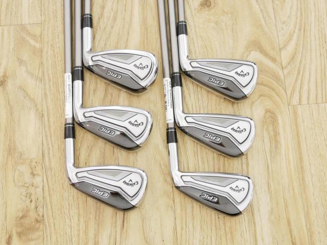 Iron set : Callaway : ชุดเหล็ก Callaway EPIC Forged Star (รุ่นท้อปสุด ปี 2020 ตีไกลกว่าปกติ 2 เบอร์) มีเหล็ก 5-Pw (6 ชิ้น) ก้านกราไฟต์ Fujikura Speeder Evolution Flex SR