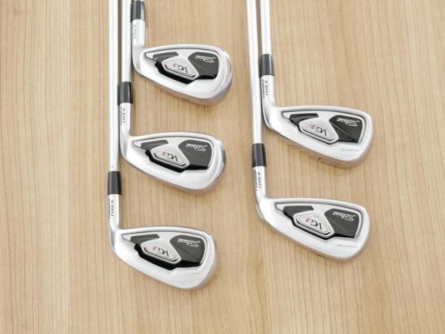Iron set : Titleist : ชุดเหล็ก Titleist VG3 Type D Forged (ปี 2017 Japan Spec. ตีง่ายและไกลที่สุดของ Titleist) มีเหล็ก 6-Pw (5 ชิ้น) ก้านกราไฟต์ Mitsubishi VGI Flex R