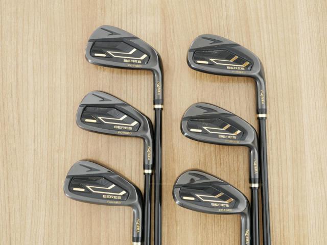 Iron set : Honma : ชุดเหล็ก Honma Beres 09 Forged Black (รุ่นล่าสุด ออกปี 2024 สวยมากๆ) มีเหล็ก 6-11 (6 ชิ้น เทียบเท่า 6-Pw) ก้าน ARMRQ FX Light Flex R