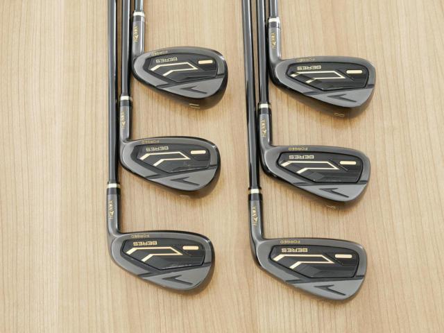 Iron set : Honma : ชุดเหล็ก Honma Beres 09 Forged Black (รุ่นล่าสุด ออกปี 2024 สวยมากๆ) มีเหล็ก 6-11 (6 ชิ้น เทียบเท่า 6-Pw) ก้าน ARMRQ FX Light Flex R