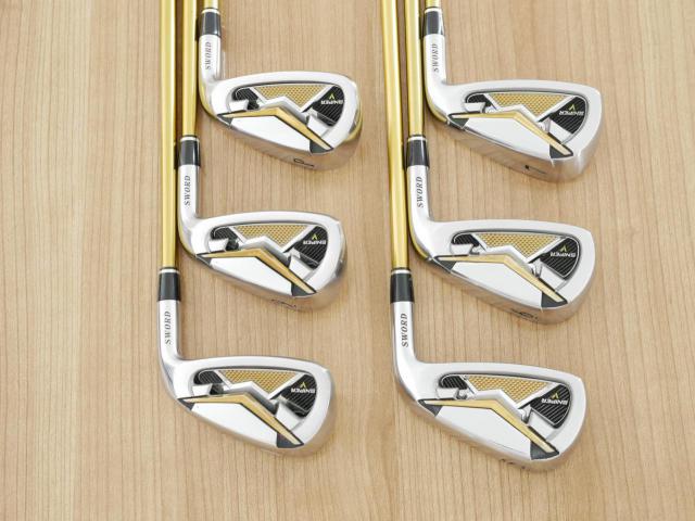 Iron set : Katana : ชุดเหล็ก Katana Sniper V (รุ่นท๊อป ใบใหญ่ ตีง่าย ไกล) มีเหล็ก 5-PW (6 ชิ้น) ก้านกราไฟต์ Sword Gold Flex R