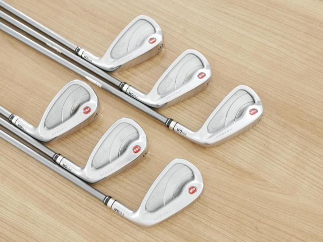 Iron set : PRGR : ชุดเหล็กกระเทย PRGR NEW Egg Forged (รุ่นปี 2020 ตีง่ายและไกลมากๆ เด้งสุดๆ COR 0.82) มีเหล็ก 6-Pw,Aw (6 ชิ้น) ก้านกราไฟต์ Flex SR (M40)