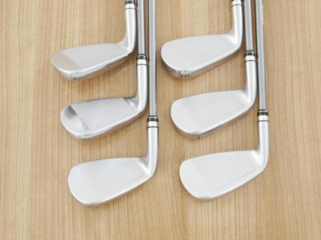 Iron set : PRGR : ชุดเหล็กกระเทย PRGR NEW Egg Forged (รุ่นปี 2020 ตีง่ายและไกลมากๆ เด้งสุดๆ COR 0.82) มีเหล็ก 6-Pw,Aw (6 ชิ้น) ก้านกราไฟต์ Flex SR (M40)