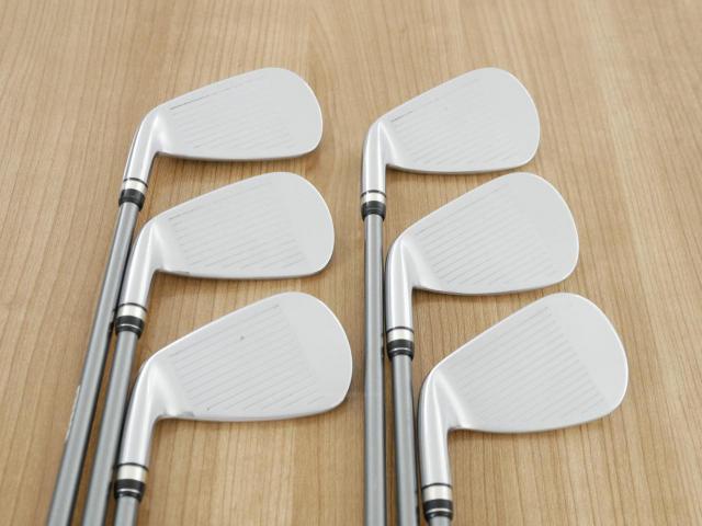 Iron set : PRGR : ชุดเหล็กกระเทย PRGR NEW Egg Forged (รุ่นปี 2020 ตีง่ายและไกลมากๆ เด้งสุดๆ COR 0.82) มีเหล็ก 6-Pw,Aw (6 ชิ้น) ก้านกราไฟต์ Flex SR (M40)