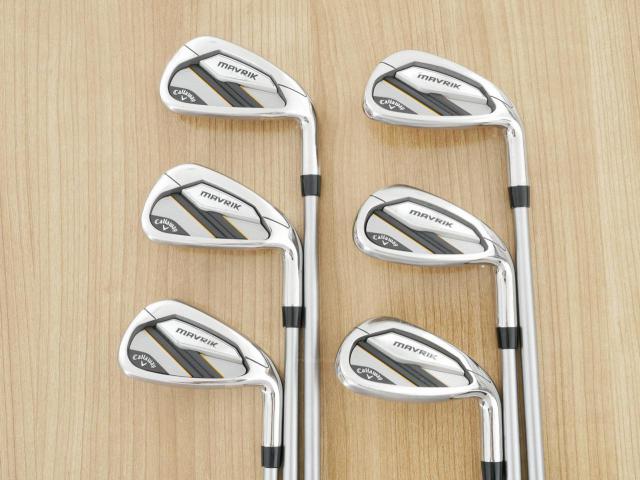 Iron set : Callaway : ชุดเหล็ก Callaway Mavrik (ปี 2020 ตีง่าย ไกลมากๆ) มีเหล็ก 6-Pw,Aw (6 ชิ้น) ก้านกราไฟต์ Mitsubishi Diamana 50 Flex S
