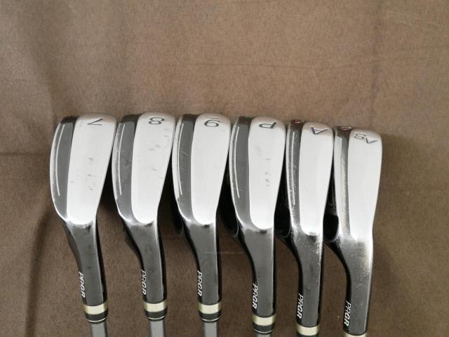Iron set : PRGR : ชุดเหล็กกระเทย PRGR New Egg Iron (รุ่นปี 2017 ตีง่ายและไกลมาก) มีเหล็ก 7-Pw,Aw,As (6 ชิ้น) ก้านกราไฟต์ Flex R (M-37)