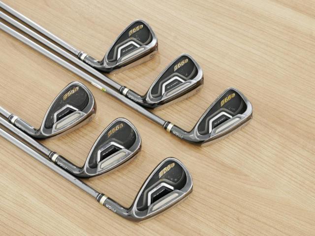 Iron set : PRGR : ชุดเหล็กกระเทย PRGR New Egg Iron (รุ่นปี 2017 ตีง่ายและไกลมาก) มีเหล็ก 7-Pw,Aw,As (6 ชิ้น) ก้านกราไฟต์ Flex R (M-37)