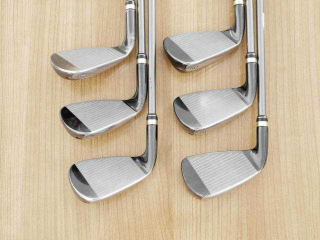 Iron set : PRGR : ชุดเหล็กกระเทย PRGR New Egg Iron (รุ่นปี 2017 ตีง่ายและไกลมาก) มีเหล็ก 7-Pw,Aw,As (6 ชิ้น) ก้านกราไฟต์ Flex R (M-37)