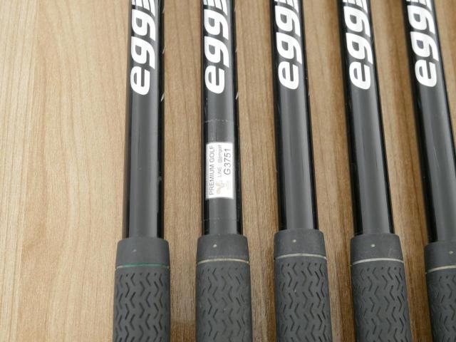 Iron set : PRGR : ชุดเหล็กกระเทย PRGR New Egg Iron (รุ่นปี 2017 ตีง่ายและไกลมาก) มีเหล็ก 7-Pw,Aw,As (6 ชิ้น) ก้านกราไฟต์ Flex R (M-37)