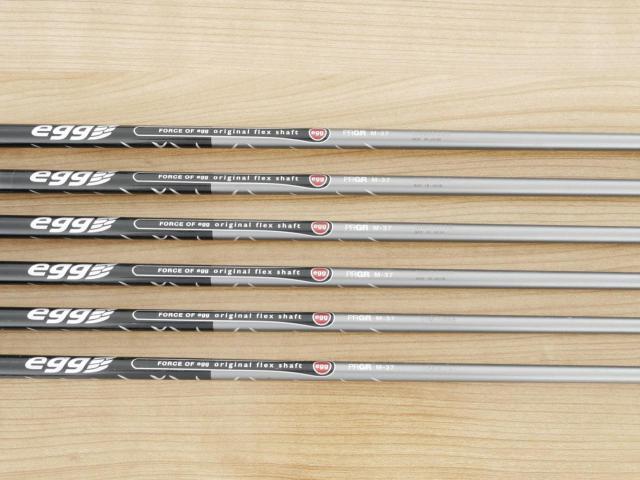 Iron set : PRGR : ชุดเหล็กกระเทย PRGR New Egg Iron (รุ่นปี 2017 ตีง่ายและไกลมาก) มีเหล็ก 7-Pw,Aw,As (6 ชิ้น) ก้านกราไฟต์ Flex R (M-37)