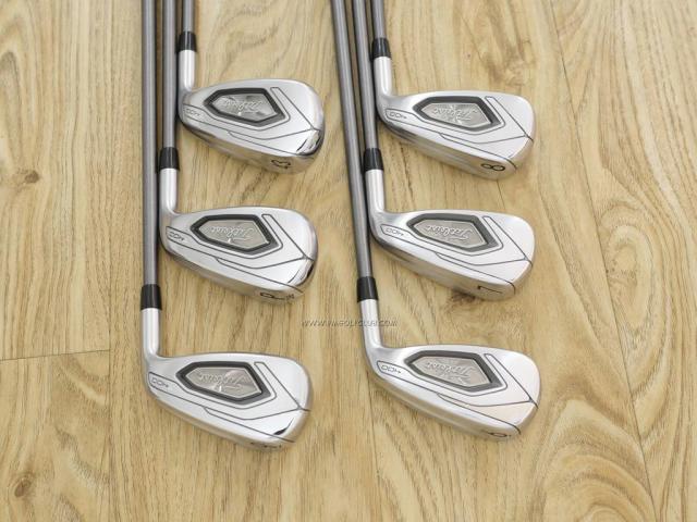 Iron set : Titleist : ชุดเหล็ก Titleist T400 (รุ่นล่าสุด ง่ายที่สุด ไกลที่สุด ออกปี 2020) มีเหล็ก 6-Pw,43 (6 ชิ้น) ก้านกราไฟต์ Mitsubishi TENSEI 50 Flex R