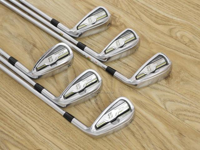 Iron set : Bridgestone : Bridgestone JGR Hybrid Forged (ตีไกลกว่าตัวอื่น 2 เบอร์) มีเหล็ก 6-P1,P2 (6 ชิ้น) ก้านเหล็ก NS Pro Zelos 8 Flex R