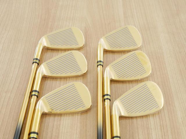 Iron set : Other Brand : **ของใหม่ ยังไม่แกะพลาสติก** ชุดเหล็ก Mutsumi Honma MH777 One Length (ใบใหญ่ ตีง่าย ไกล) มีเหล็ก 5-Pw (6 ชิ้น) ก้านกราไฟต์ Flex R