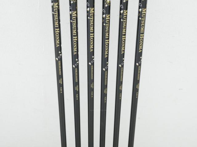 Iron set : Other Brand : **ของใหม่ ยังไม่แกะพลาสติก** ชุดเหล็ก Mutsumi Honma MH777 One Length (ใบใหญ่ ตีง่าย ไกล) มีเหล็ก 5-Pw (6 ชิ้น) ก้านกราไฟต์ Flex R