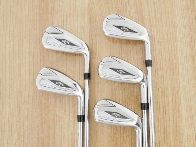 Iron set : Callaway : ชุดเหล็ก Callaway Paradym Ai Smoke HL (ออกปี 2024 ตีง่ายมาก ไกล Japan Spec.) มีเหล็ก 6-Pw (5 ชิ้น) ก้านเหล็ก NS Pro ZELOS 7 Flex R