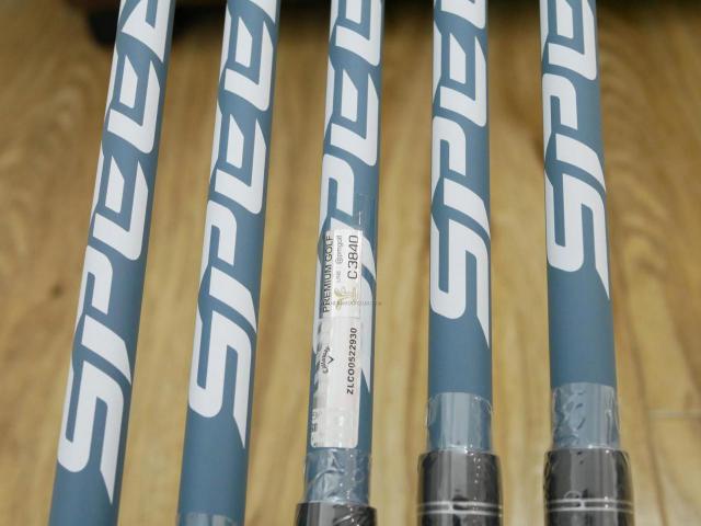 Iron set : Callaway : **ของใหม่ ยังไม่แกะพลาสติก** ชุดเหล็ก Callaway Paradym Max Fast (รุ่นล่าสุด ออกปี 2023 ตีง่ายสุด ไกลสุดของ Callaway Japan Spec.) มีเหล็ก 6-Pw (5 ชิ้น) ก้านกราไฟต์ Fujikura Speeder NX 40 Flex R