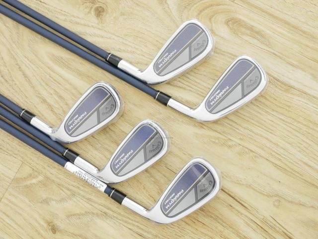 Iron set : Callaway : **ของใหม่ ยังไม่แกะพลาสติก** ชุดเหล็ก Callaway Paradym Max Fast (รุ่นล่าสุด ออกปี 2023 ตีง่ายสุด ไกลสุดของ Callaway Japan Spec.) มีเหล็ก 6-Pw (5 ชิ้น) ก้านกราไฟต์ Fujikura Speeder NX 40 Flex R